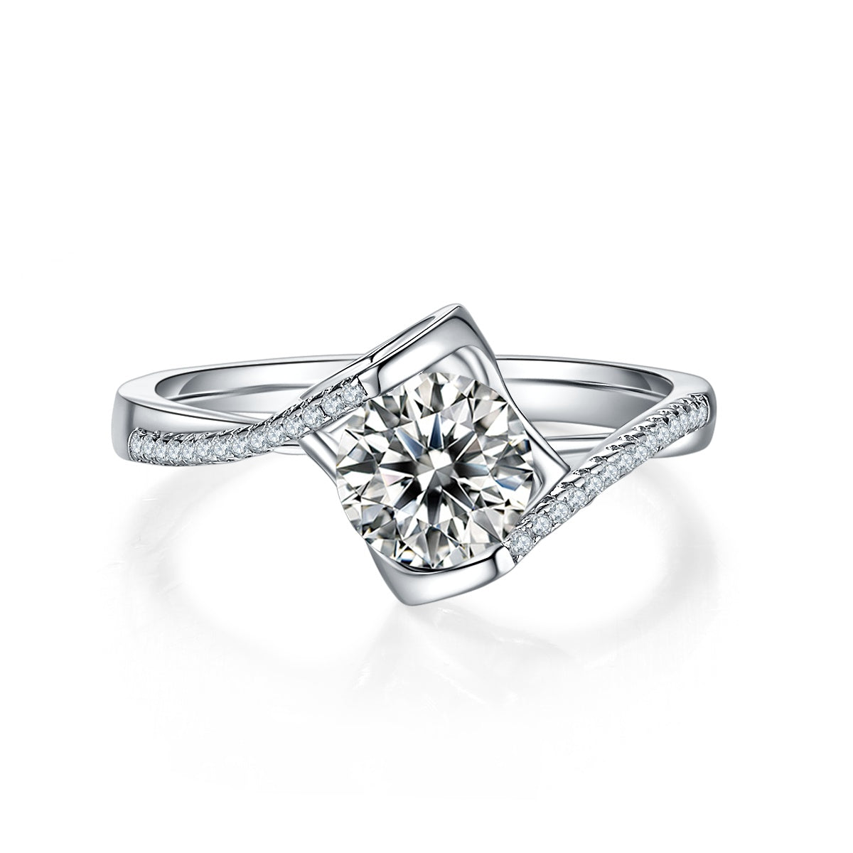 Forever One Pavé Solitaire Ring