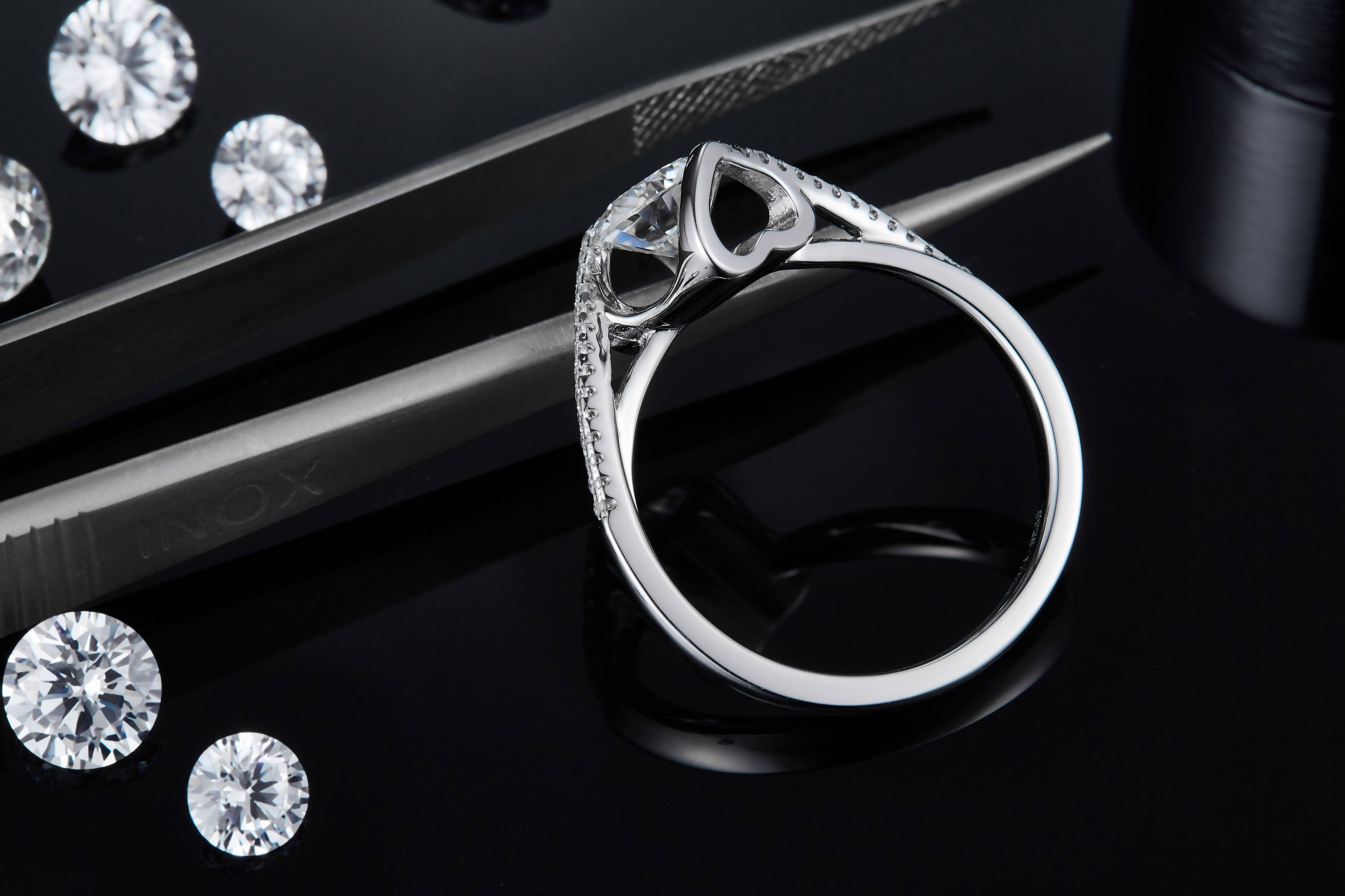 Forever One Pavé Solitaire Ring
