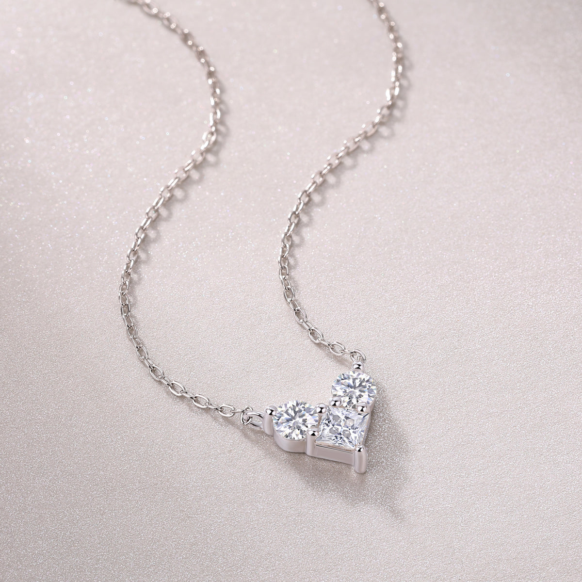 Amour Heart-Cut Solitaire Necklace