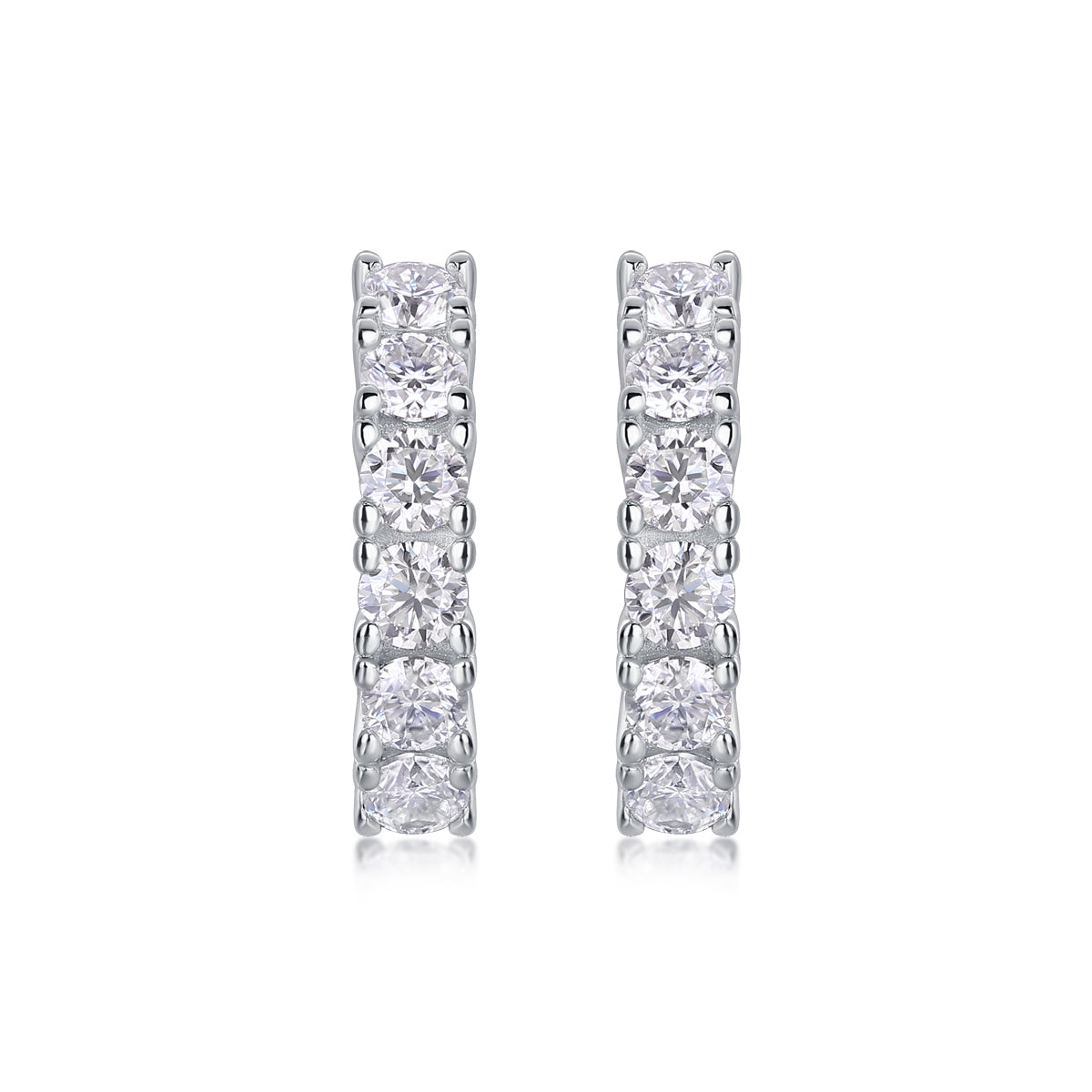 Luxe Pavé Huggie Hoop Earrings