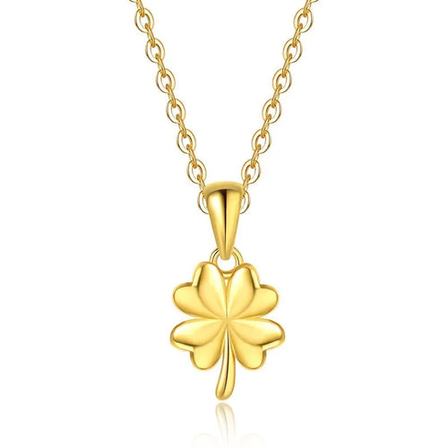 Clover of Fortune Necklace - Viva La Plata