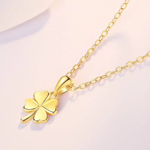 Clover of Fortune Necklace - Viva La Plata