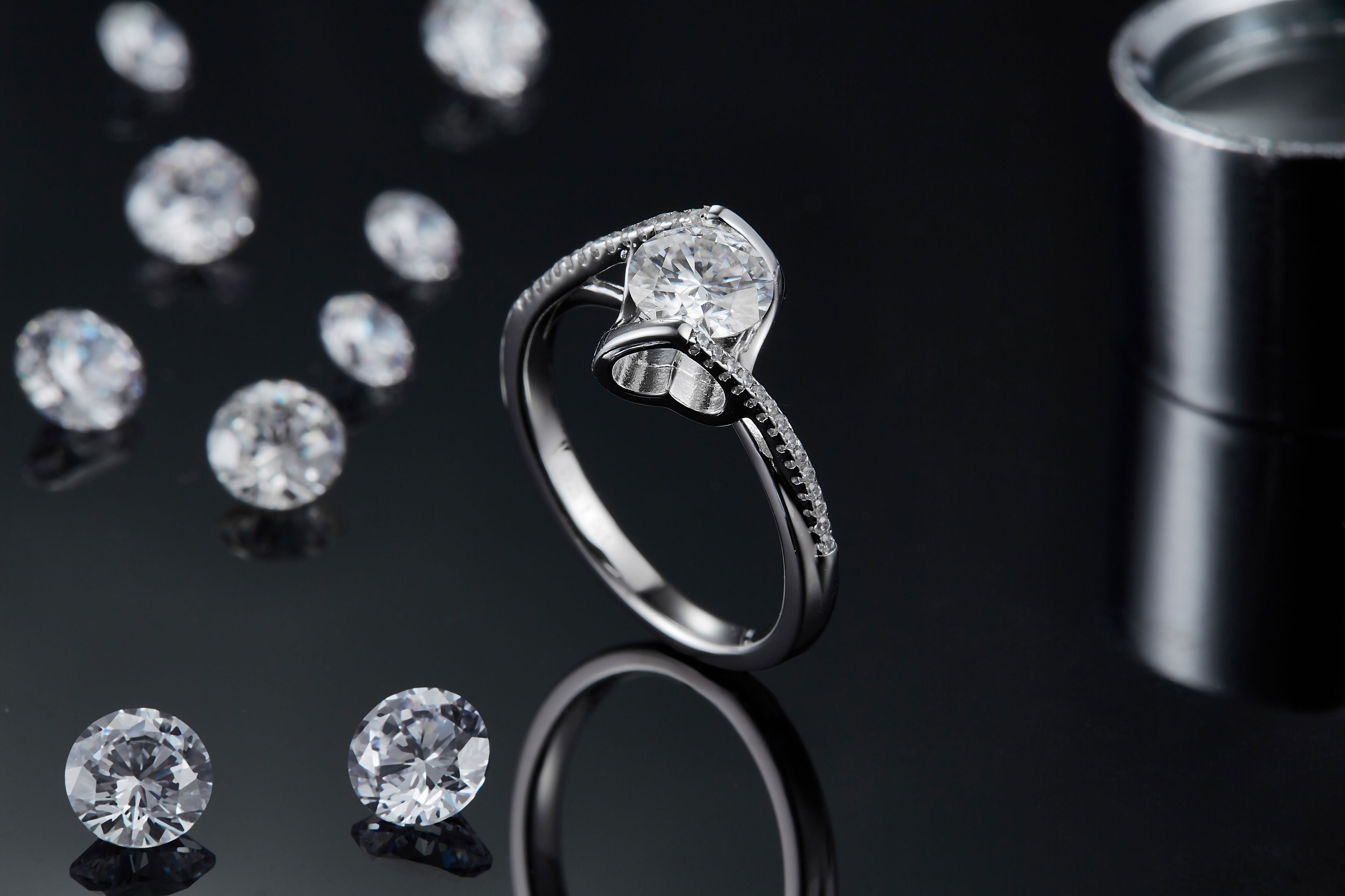 Forever One Pavé Solitaire Ring