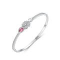 Eternal Blossom Silver Bangle - Viva La Plata