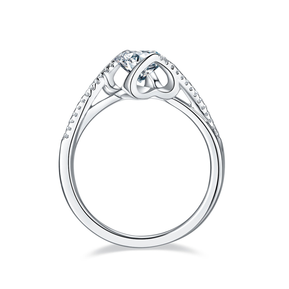 Forever One Pavé Solitaire Ring