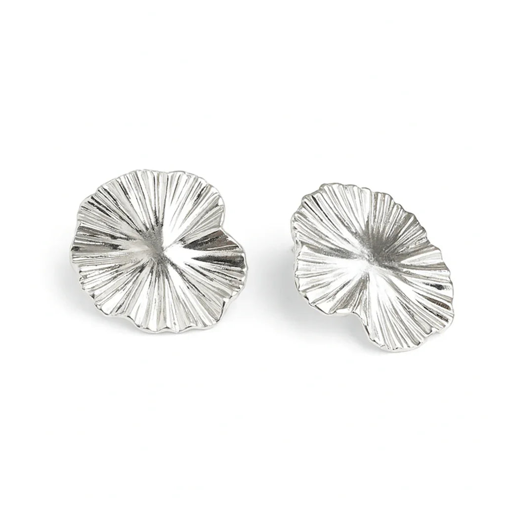 Luna Petal Sterling Earrings - Viva La Plata