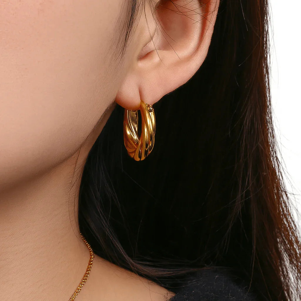 Velora Twisted Hoops - Viva La Plata