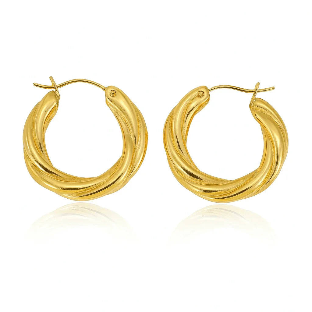 Velora Twisted Hoops - Viva La Plata